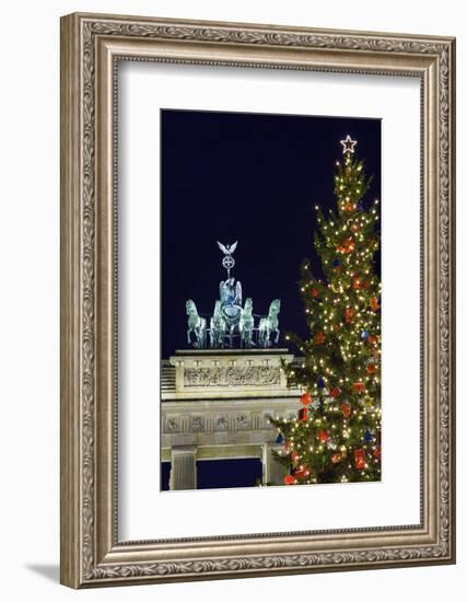 Christmas Tree and Brandenburg Gate-Jon Hicks-Framed Photographic Print