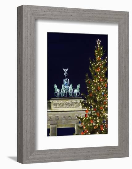 Christmas Tree and Brandenburg Gate-Jon Hicks-Framed Photographic Print