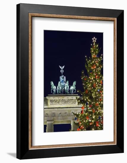 Christmas Tree and Brandenburg Gate-Jon Hicks-Framed Photographic Print