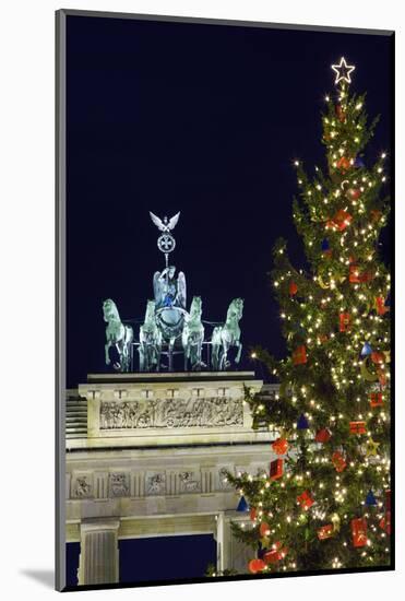 Christmas Tree and Brandenburg Gate-Jon Hicks-Mounted Photographic Print