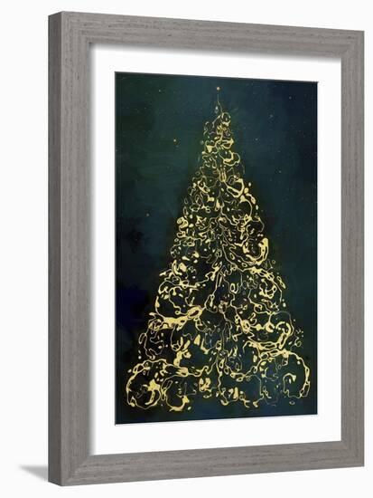 Christmas Tree at Night-Cora Niele-Framed Giclee Print