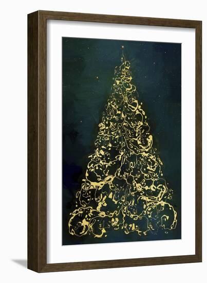 Christmas Tree at Night-Cora Niele-Framed Giclee Print