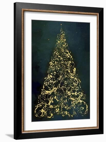 Christmas Tree at Night-Cora Niele-Framed Giclee Print