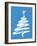 Christmas Tree in Blue-Crockett Collection-Framed Giclee Print