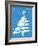 Christmas Tree in Blue-Crockett Collection-Framed Giclee Print