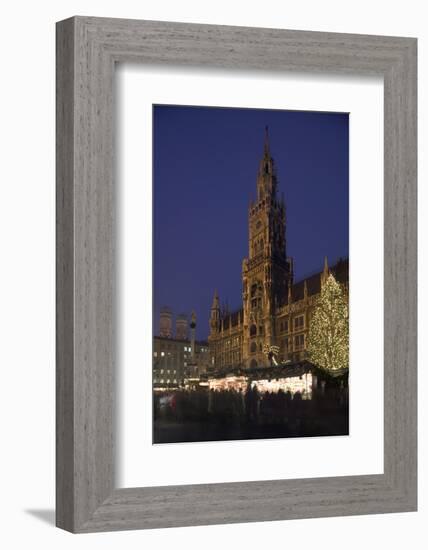 Christmas Tree in Marienplatz in Munich-Jon Hicks-Framed Photographic Print