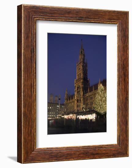 Christmas Tree in Marienplatz in Munich-Jon Hicks-Framed Photographic Print