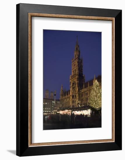 Christmas Tree in Marienplatz in Munich-Jon Hicks-Framed Photographic Print