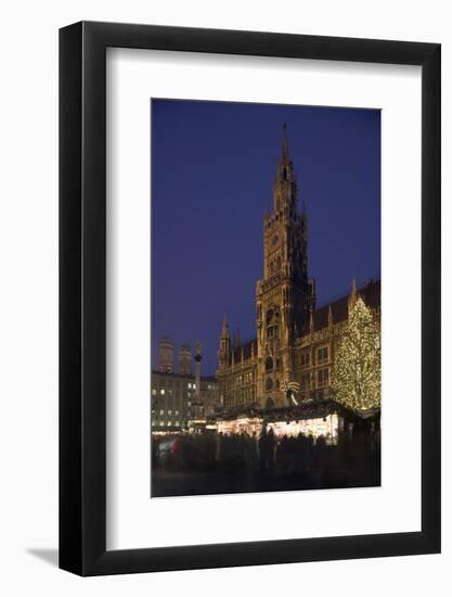 Christmas Tree in Marienplatz in Munich-Jon Hicks-Framed Photographic Print