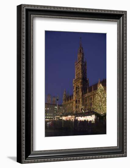 Christmas Tree in Marienplatz in Munich-Jon Hicks-Framed Photographic Print