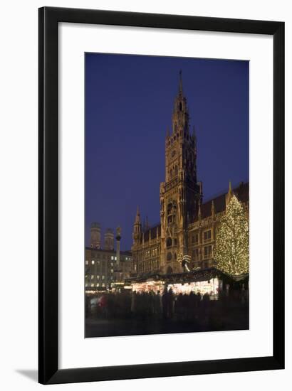 Christmas Tree in Marienplatz in Munich-Jon Hicks-Framed Photographic Print