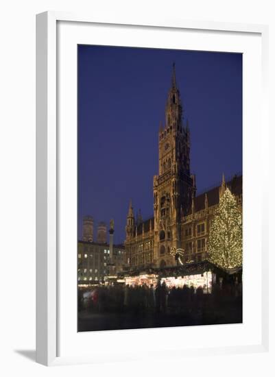 Christmas Tree in Marienplatz in Munich-Jon Hicks-Framed Photographic Print