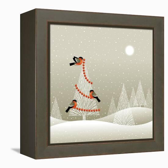 Christmas Tree in Winter Forest-Oleg Iatsun-Framed Stretched Canvas