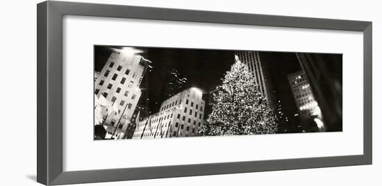 Christmas Tree Lit Up at Night, Rockefeller Center, Manhattan, New York City, New York State, USA-null-Framed Photographic Print