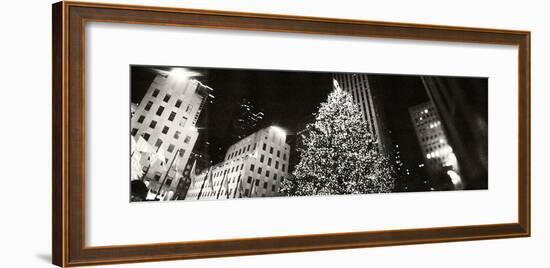 Christmas Tree Lit Up at Night, Rockefeller Center, Manhattan, New York City, New York State, USA-null-Framed Photographic Print