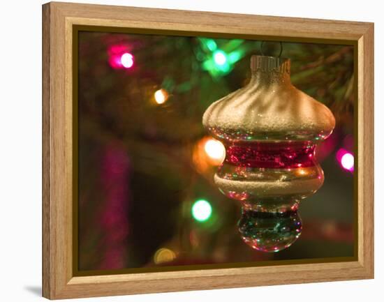 Christmas Tree Ornaments-Savanah Stewart-Framed Premier Image Canvas