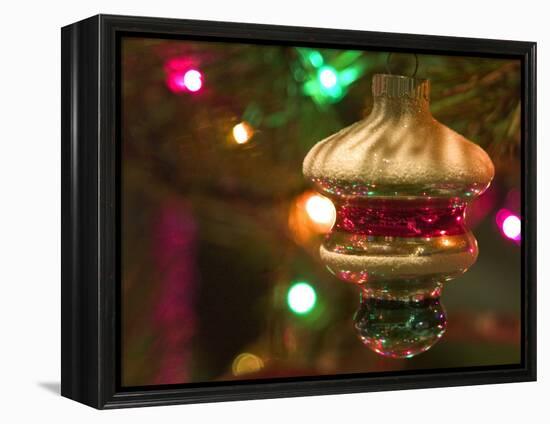 Christmas Tree Ornaments-Savanah Stewart-Framed Premier Image Canvas
