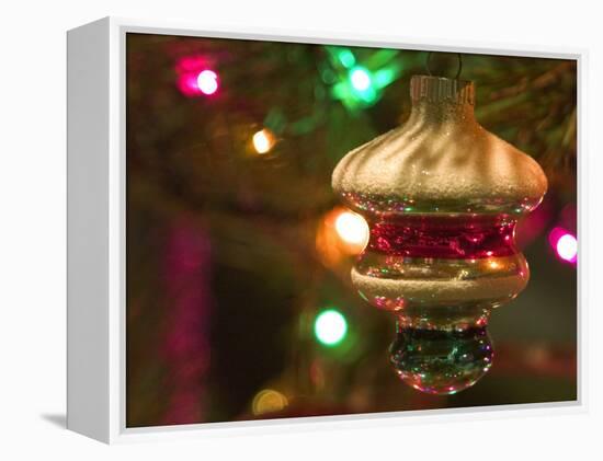 Christmas Tree Ornaments-Savanah Stewart-Framed Premier Image Canvas