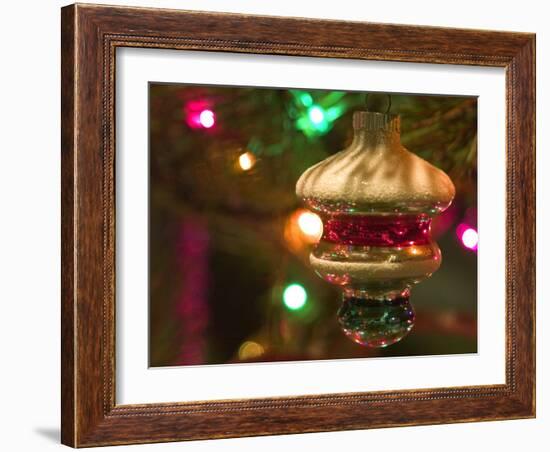 Christmas Tree Ornaments-Savanah Stewart-Framed Photographic Print