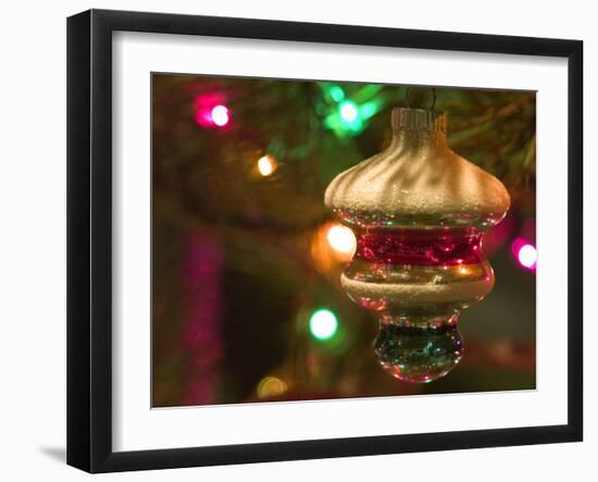 Christmas Tree Ornaments-Savanah Stewart-Framed Photographic Print