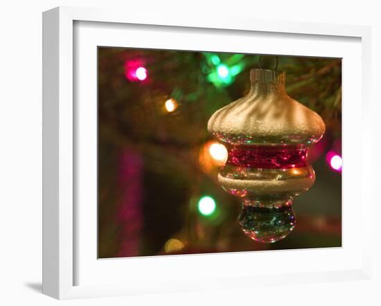 Christmas Tree Ornaments-Savanah Stewart-Framed Photographic Print