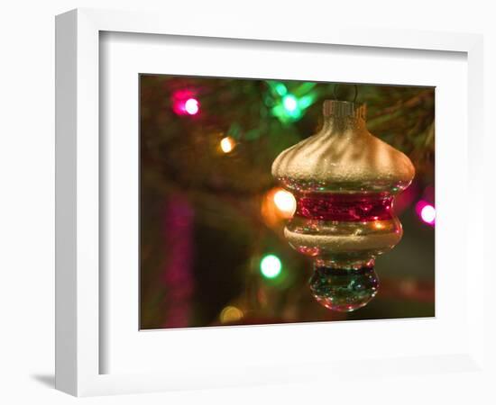 Christmas Tree Ornaments-Savanah Stewart-Framed Photographic Print