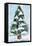 Christmas Tree Watercolor 2-Victoria Brown-Framed Stretched Canvas