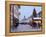 Christmas Tree With Stalls and People at Marktstrasse in the Spa Town of Bad Tolz, Bavaria-Richard Nebesky-Framed Premier Image Canvas