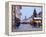 Christmas Tree With Stalls and People at Marktstrasse in the Spa Town of Bad Tolz, Bavaria-Richard Nebesky-Framed Premier Image Canvas