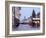 Christmas Tree With Stalls and People at Marktstrasse in the Spa Town of Bad Tolz, Bavaria-Richard Nebesky-Framed Photographic Print