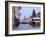 Christmas Tree With Stalls and People at Marktstrasse in the Spa Town of Bad Tolz, Bavaria-Richard Nebesky-Framed Photographic Print