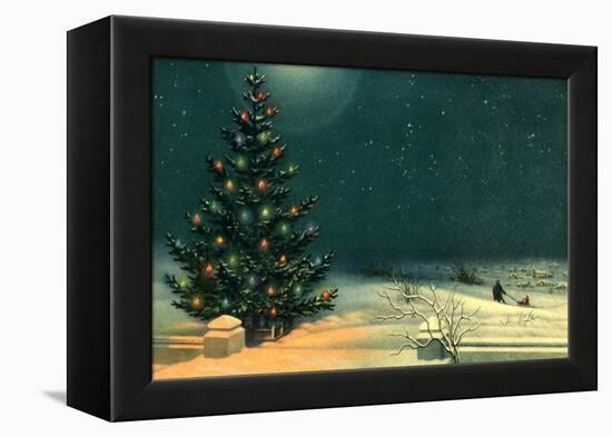 Christmas Tree-null-Framed Premier Image Canvas