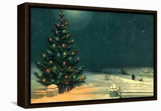 Christmas Tree-null-Framed Premier Image Canvas