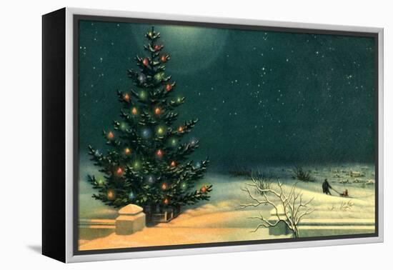 Christmas Tree-null-Framed Premier Image Canvas