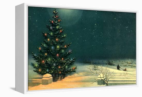 Christmas Tree-null-Framed Premier Image Canvas