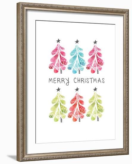 Christmas Trees-Sara Berrenson-Framed Art Print