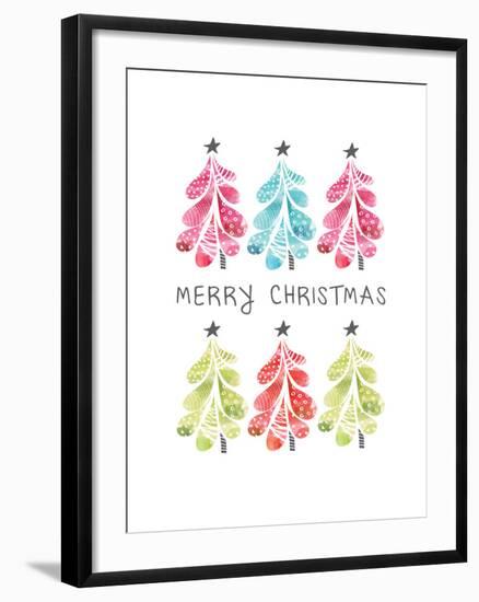 Christmas Trees-Sara Berrenson-Framed Art Print