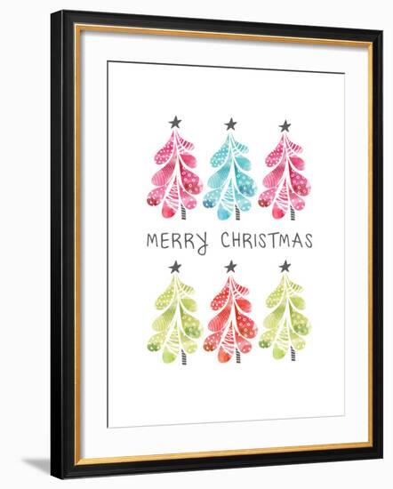 Christmas Trees-Sara Berrenson-Framed Art Print