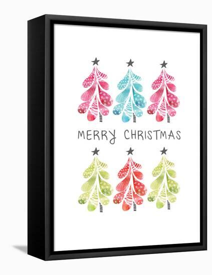 Christmas Trees-Sara Berrenson-Framed Stretched Canvas