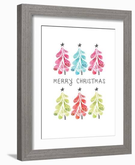 Christmas Trees-Sara Berrenson-Framed Art Print