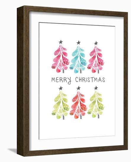 Christmas Trees-Sara Berrenson-Framed Art Print