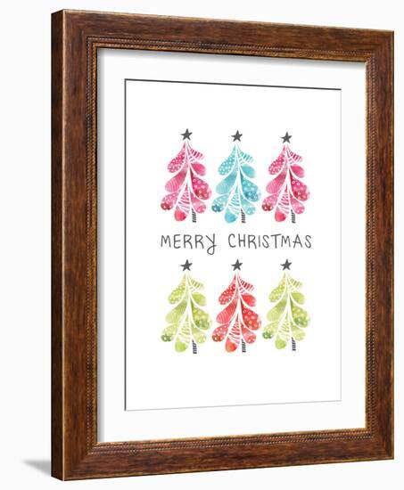 Christmas Trees-Sara Berrenson-Framed Art Print