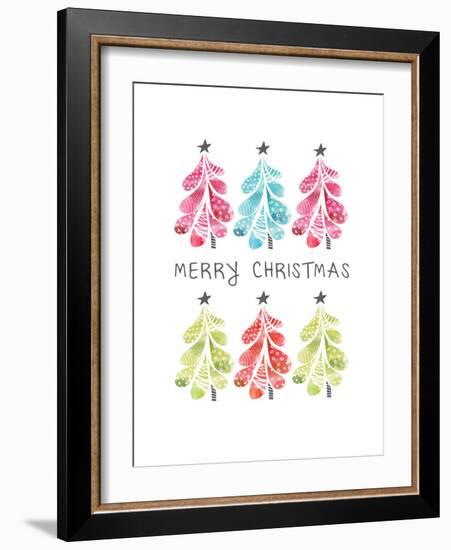 Christmas Trees-Sara Berrenson-Framed Art Print