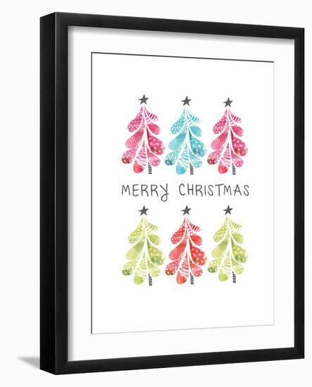 Christmas Trees-Sara Berrenson-Framed Art Print