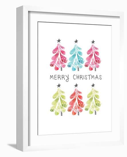 Christmas Trees-Sara Berrenson-Framed Art Print