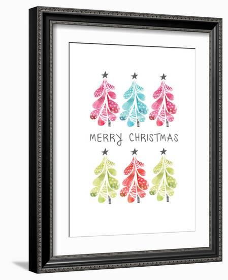 Christmas Trees-Sara Berrenson-Framed Art Print