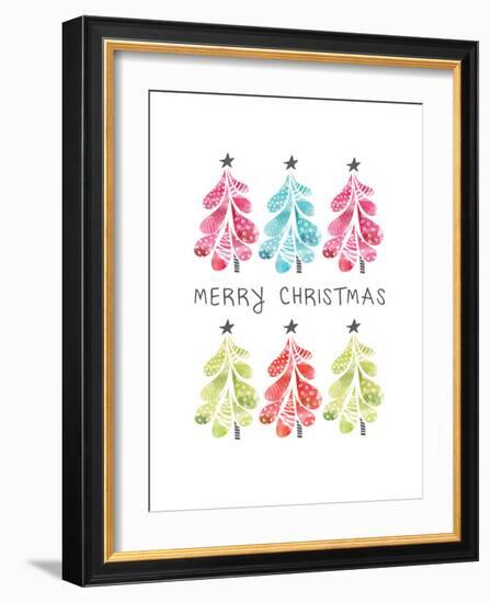 Christmas Trees-Sara Berrenson-Framed Art Print