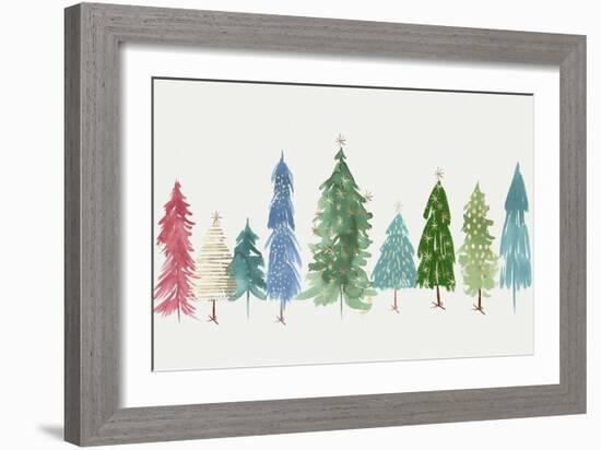 Christmas Trees-PI Studio-Framed Premium Giclee Print