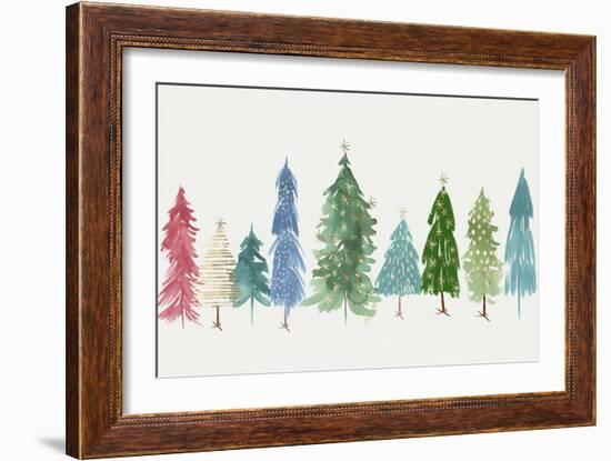 Christmas Trees-PI Studio-Framed Premium Giclee Print