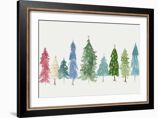 Christmas Trees-PI Studio-Framed Art Print